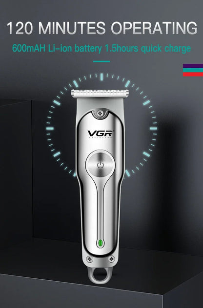 VGR Trimmer Rechargeable Hair Clipper Cordless Hair Cutting Machine Electric Clipper Professional Hair Trimmer for Men V-071