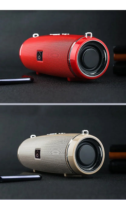 200W Peak Power Portable Bluetooth Speaker IPX7 Waterproof Outdoor HIFI Pillar Subwoofer Stereo Soundbox FM Radio TF Boom Box