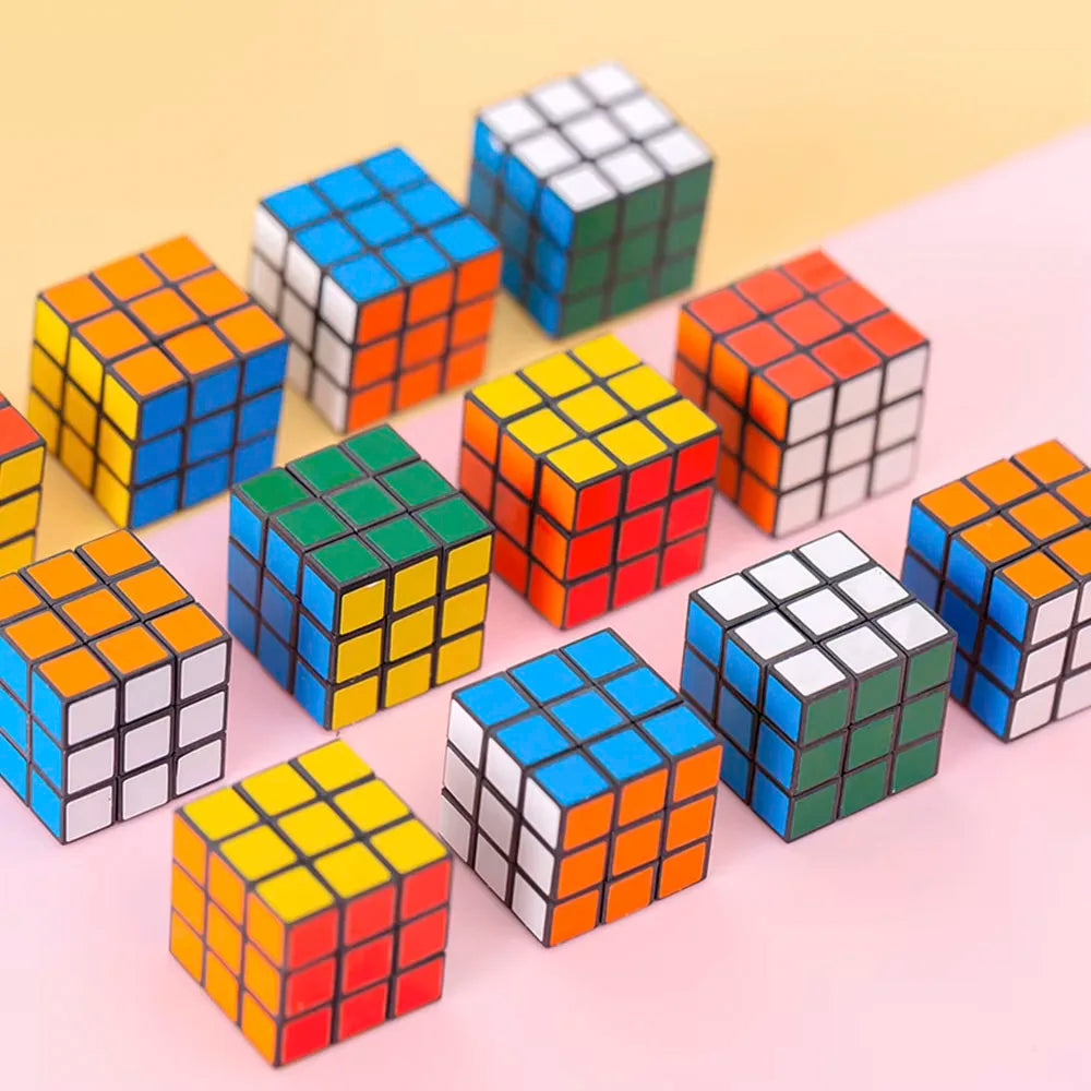 10-50Pcs Mini 3cm Magic Cube Children Educational Toys Kindergarten Prize Kids Birthday Party Favors Goodie Fillers Gift