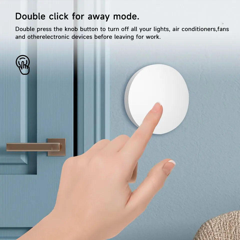 Tuya ZigBee Smart Button Scene Switch Wireless Remote One Key Controller Multi-scene Linkage Switch Google Alexa Voice Assistant
