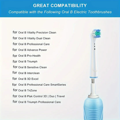 4/12/16Pcs Replacement Toothbrush Heads Compatible with Oral-B Braun Professional Electric Toothbrush Heads Brush Heads