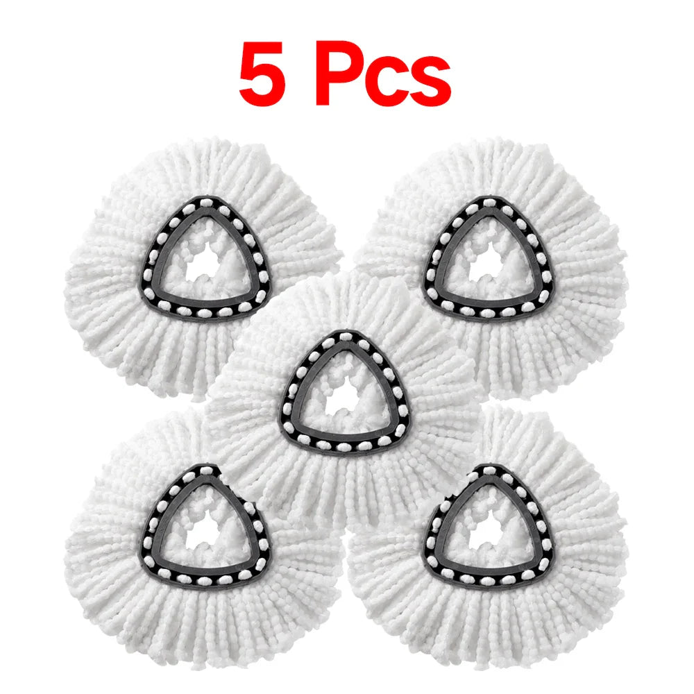 White Mop Head Cloth Replacement Microfiber Mop Refills Spin Mop Cloth Replacement Head for Vileda O-cedar Replacement Mop Heads