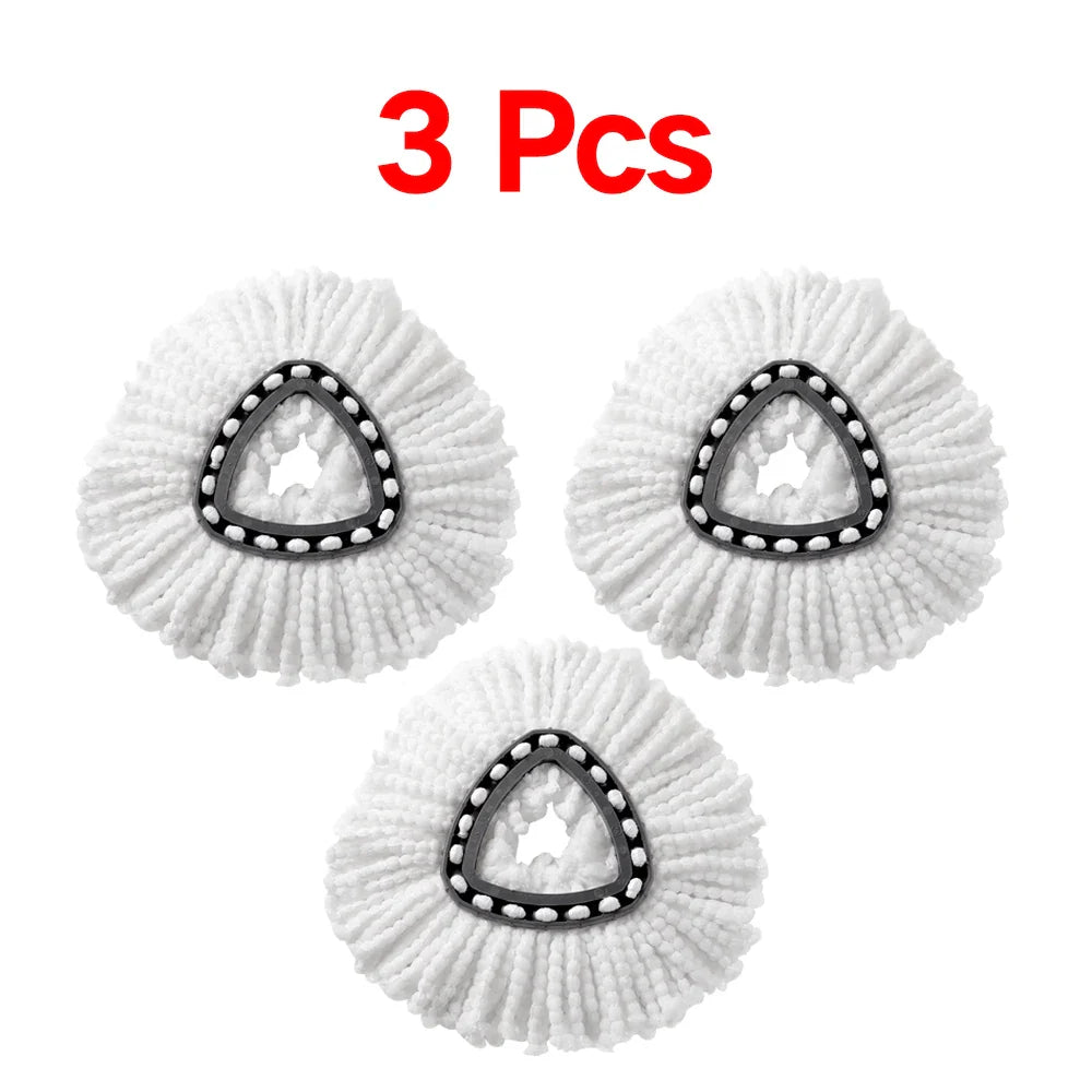 White Mop Head Cloth Replacement Microfiber Mop Refills Spin Mop Cloth Replacement Head for Vileda O-cedar Replacement Mop Heads