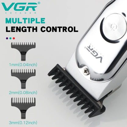 VGR Trimmer Rechargeable Hair Clipper Cordless Hair Cutting Machine Electric Clipper Professional Hair Trimmer for Men V-071