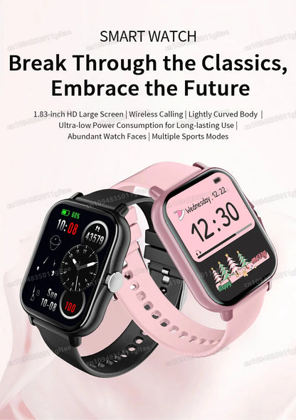 New Smartwatch BT Call Health&Sleep Monitoring 1.80''HD Screen Kids Smart Watch Waterproof Fashoin Sports Bracelet For Women Men