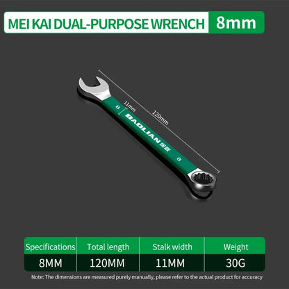 BaoLian Durable Wrench 8-30mm Plum Blossoms Open Combination Wrench Two-Way Double Fast Wrench Auto Repair Tools