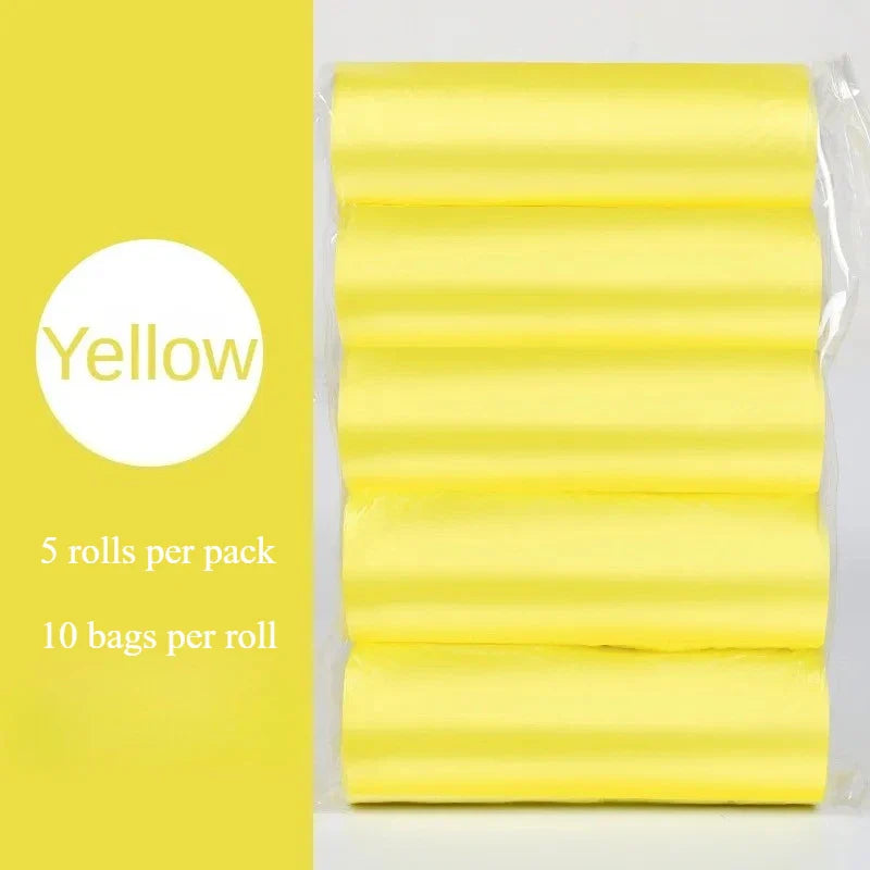 5 Rolls/pack Household Disposable Trash Pouch Small Trash Bags Kitchen Storage Garbage Bags Cleaning Waste Bag Plastic Bag