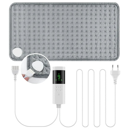 30*60cm Electric Heating Pads for Back Neck Shoulder Home Office Washable Winter Warm Blanket 4 Timer 9 Temperature Control