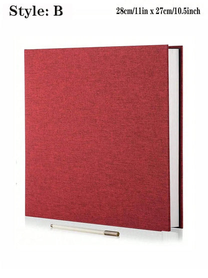 1pc Linen Photo Album Self Adhesive Scrapbook Album for 2x3 4x6 5x7 8x10 Pictures DIY Photo Book Birthday Gifts for Women Mom