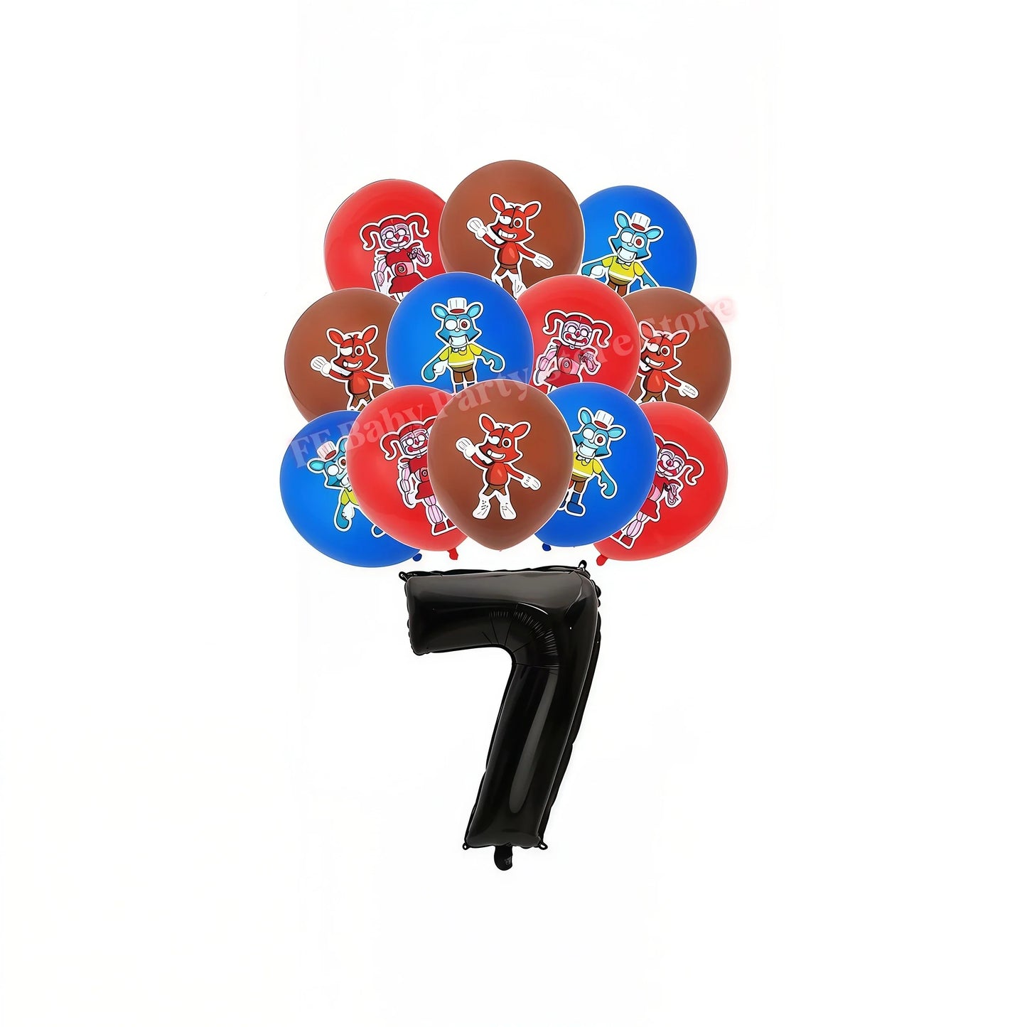 Five Nights Bear Birthday Party Decorations Plate Cup Backdrop Freddyed Balloon for Kids Party Favors FNAFs Event Supplies Gifts