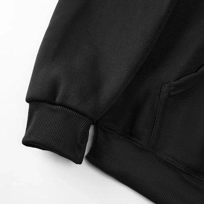 Chamois Leather Hooded Sweatshirt Men's Autumn Winter 2025 New Fleece-Lined Trendy Oversize Couple Pullover Jacket