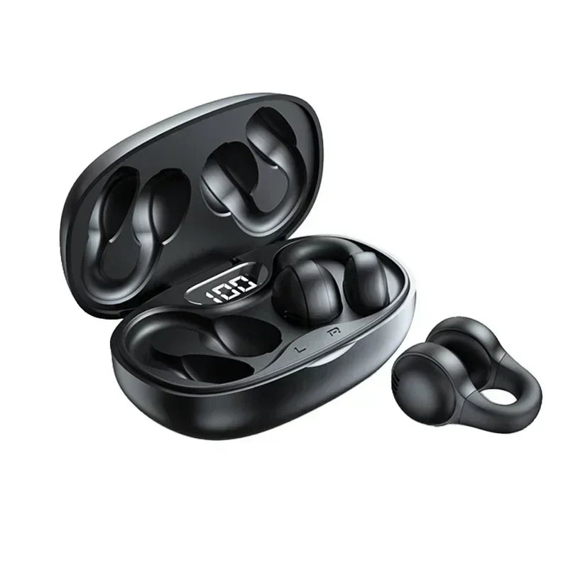 TWS X58 Wireless Bone Conduction Headphones Bluetooth Earphones Waterproof Sports Earbuds Earring Ear Hook With Mic Headset