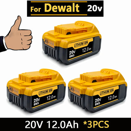 New High-power For DEWALT 20v/60V battery DCB200 DCB205 DCB206  * power tool 18V battery 3AH 8AH 12AH 18AH batteries  DCD805