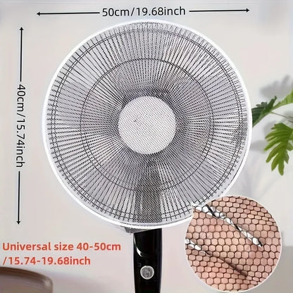 2PCS Universal Reusable Fans Cover Dustproof Net-Hand Wash and Machine Wash Available,Suitable for Bedroom,Kitchen,Living Room