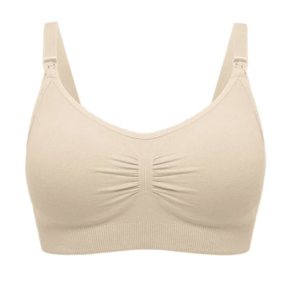plus Size Seamless Nursing Bra for Women Breathable Maternity Push up Front Closure Underwear Adjustable Straps Wire-Free