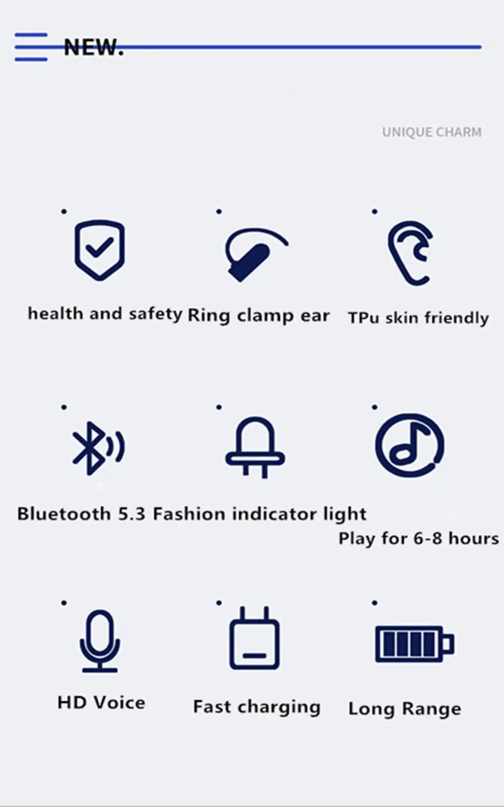BT  Earphone Clip On Monaural Inear Motion Stereo Bone Conduction Gd28 Business Wireless Earphone Mini Monaural Tws