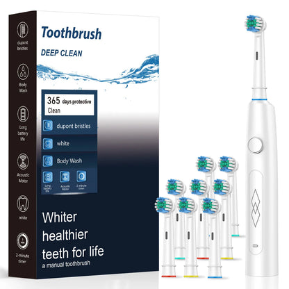 Intelligent electric toothbrush, automatic cleaning, rechargeable soft bristled toothbrush, adult male and female dental cleaner