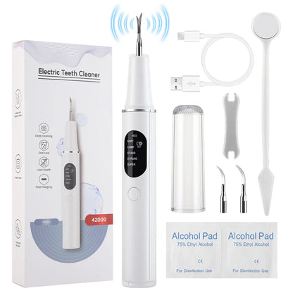 Electric Ultrasonic Dental Scaler 5 Modes Calculus Oral Tartar Remover Tooth Stain Cleaner Teeth Whitening Oral Care