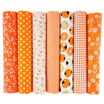 7PCS 25 x 25cm/50 x 50cm Squares Cotton Craft Fabric Cloths for DIY Bundle Patchwork Quilting Sewing Scrapbooking Artcraft