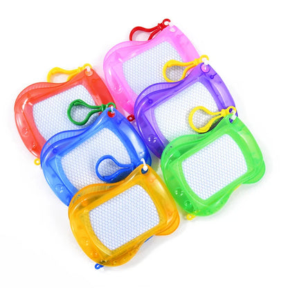 6/12PCS Magnetic Drawing Board Erasable Writing Pad Mini Keychain Kids Birthday Party Favors for guest Pinata Goodie Bag Filler
