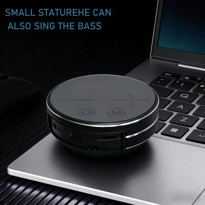 Bone Conduction Desktop Wireless Speaker with suction cups for secure attachment. Wireless TWS speaker, compatible with lanyard