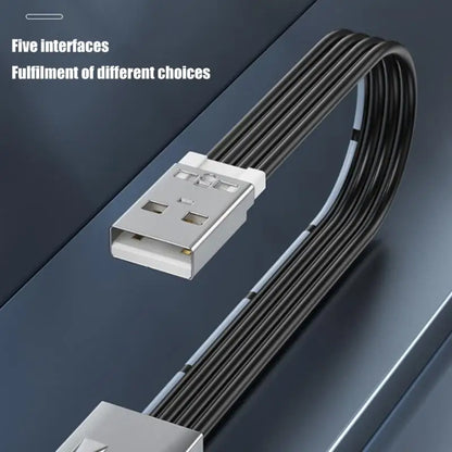 920L FPV Flat Thin Ribbon FPC Cable Standard USB A Male to Female Flexible Silicones Power Cord 480Mbps Transfer Speed