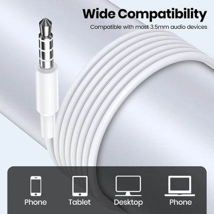 TOPK Earphone In-Ear Volume Control with Microphone 3.5mm Jack Universal for iPhone Android