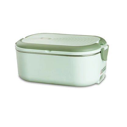 220V 110V Electric Lunch Box Stainless Steel Food Warmer Heating Bento Box 1L EU US Plug School Office Thermostatic Heater 18W