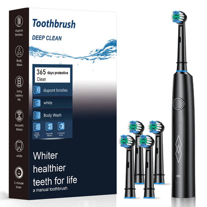 Intelligent electric toothbrush, automatic cleaning, rechargeable soft bristled toothbrush, adult male and female dental cleaner