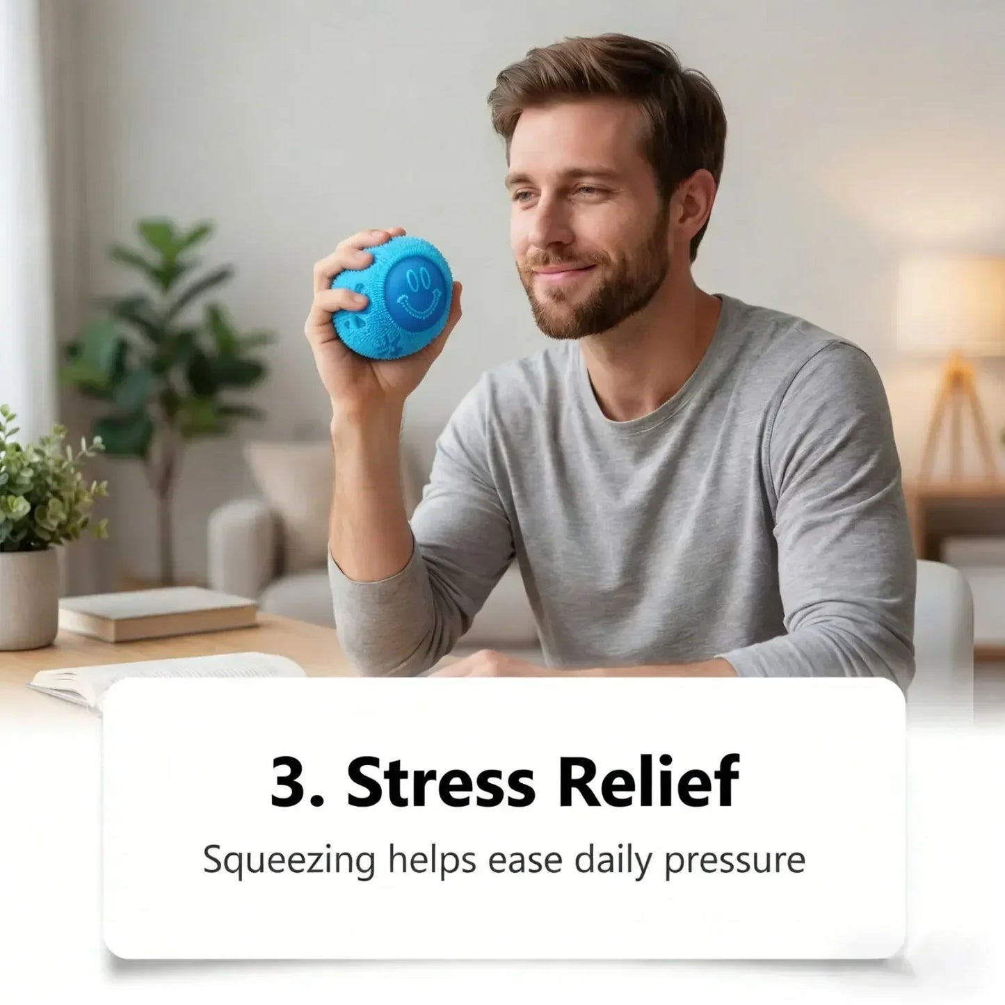NeeDoh Fuzz Ball Series Desktop decompress Ornament Stress Relief Toys Squishy Toys for Under Pressure Fun Soft Stress Ball gift