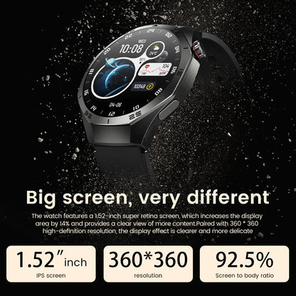 Smart Watch 5 Pro GPS NFC Smartwatch Men 360*360 AMOLED Screen Heart Rate Monitor Bluetooth Call IP67 Waterproof Men Smartwatch