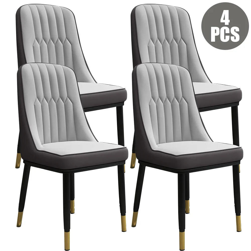 Elegant Dining Chair Set - 2/4/6 PU-Padded Chairs | Modern Design for Kitchen Restaurant Living Spaces