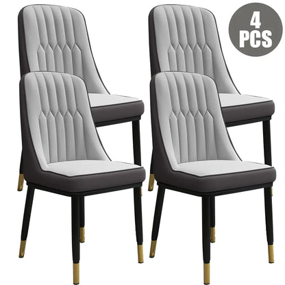 Elegant Dining Chair Set - 2/4/6 PU-Padded Chairs | Modern Design for Kitchen Restaurant Living Spaces