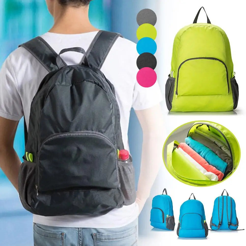 Foldable Outdoor mountaineering backpack Ultralight Nylon waterproof Travel Daypack Bag Large capacity Sports Daypack