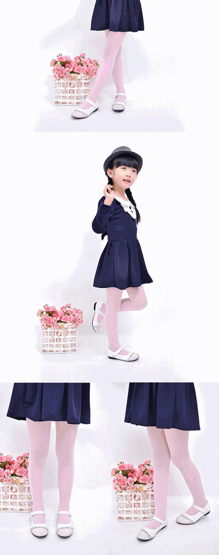 Summer Spring Candy Color Kids Pantyhose Ballet Dance Tights for Girls Stocking Children Velvet Solid White Pantyhose