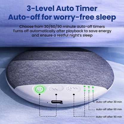 Mini Ultra Thin Bluetooth 5.4 Sleep Aid Speaker HiFi Stereo White Noise Multi-Functional under Pillow Home Sleep Timer Audio