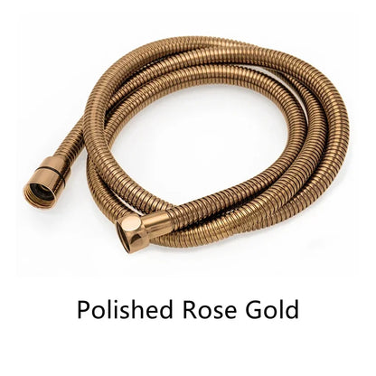Shower Hose 1.5M Stainless Steel - Flexible Handheld Shower Head Pipe Explosion-Proof Bathroom