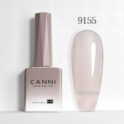Canni Nail Gel Polish Jelly Nude Color HEMA FREE TPO FREE 9ml Transparent Semi Permanent Natural Nude French Nail Gel Lacquer