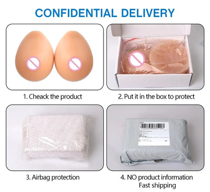 Silicone Realistic Fake Chest Tits Sexy Artificial Boobs Soft Breast Enhancement Pads for Transgender Drag Queens Party Cosplay
