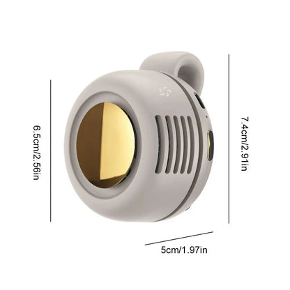 Whirlwind Leafless Mini Fan With Portable Button Design USB Charging Silent Portable Mini Fan For Home And Outdoor Travel
