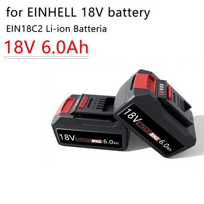 For EINHELL EIN18C2 6Ah 5Ah Replacement Battery Li-ion Batterias 18V Battery Power X-change PX-BAT4 4511396 4511437 Power Tools