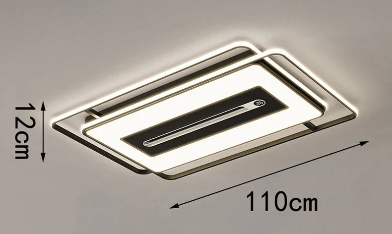 LED ultra-thin ceiling light, modern and simple living room lighting fixture, 2026 new atmospheric rectangular bedroom light