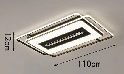 LED ultra-thin ceiling light, modern and simple living room lighting fixture, 2026 new atmospheric rectangular bedroom light