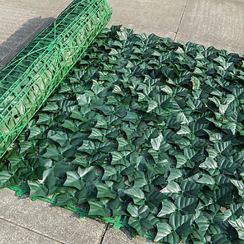 For Home Outdoor Garden Balcony Decoration 0.5X3m Artificial Ivy Hedge Green Leaf Fence Panels Faux Privacy Fence Screen