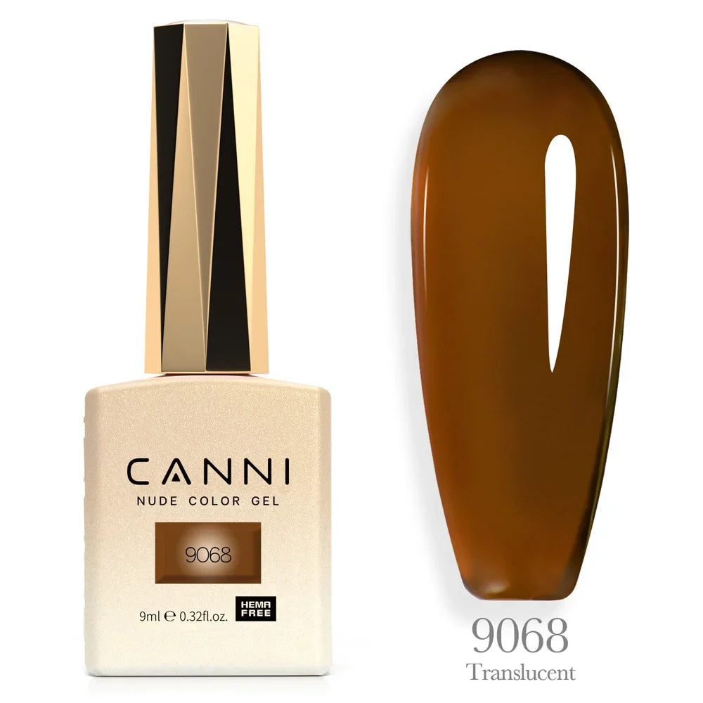 Canni Nail Gel Polish Jelly Nude Color HEMA FREE TPO FREE 9ml Transparent Semi Permanent Natural Nude French Nail Gel Lacquer