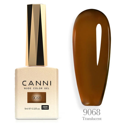Canni Nail Gel Polish Jelly Nude Color HEMA FREE TPO FREE 9ml Transparent Semi Permanent Natural Nude French Nail Gel Lacquer