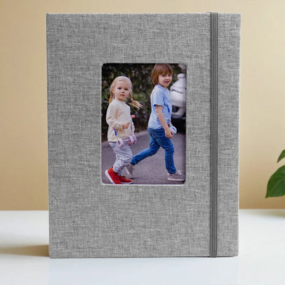 Album Insert Album Standard 6-inch, acid-free album with 52 vintage album with front window, wedding and family photo storage.
