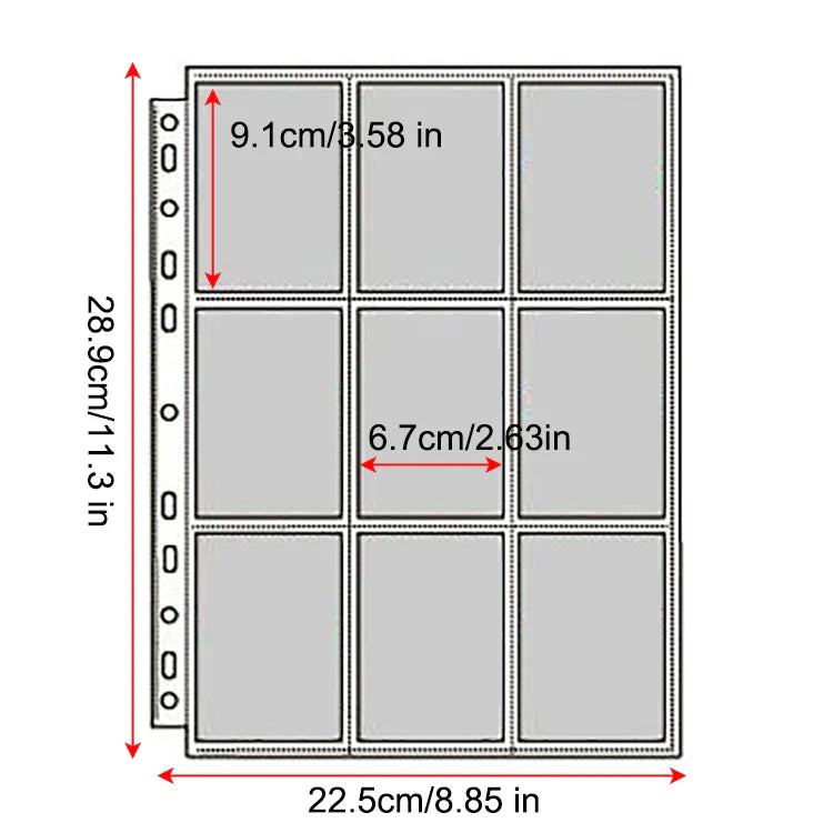 A4 Binder Photocards Holder Kpop Photo Card Page 2/3/4/9/10 Pocket Sleeves PVC Free Photo Album Refills 4x6 10x15 Pocket Sleeves