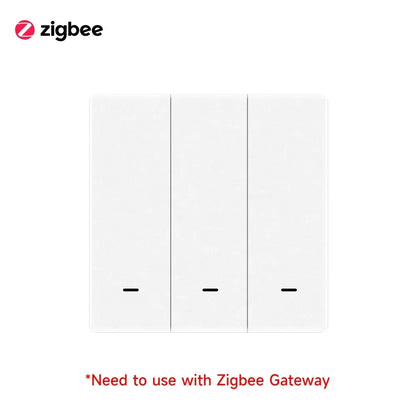 4/3/2/1Gang Tuya Zigbee 3.0 Smart Scene Button Switch Smart Home Wireless Push Remote Controller Battery Powered Devices Linkage