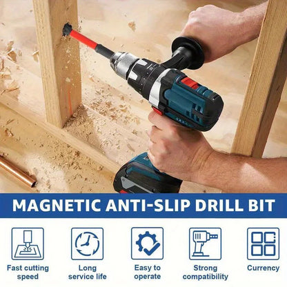 Magnetic Non-Slip Drill Bit Set 3/6/12 Pieces, S2 Steel, Crosshead and Impact Drill Bits, Suitable for Electric and Hand Drivers